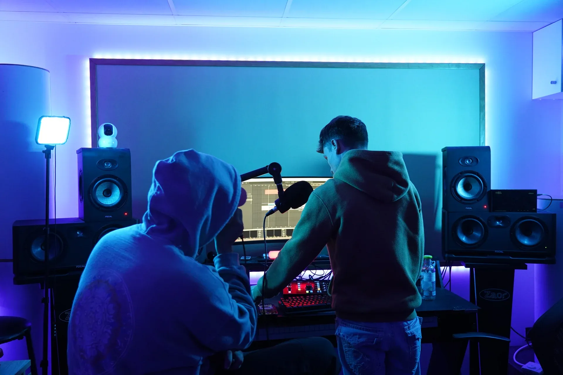 Session de direction sonore en régie