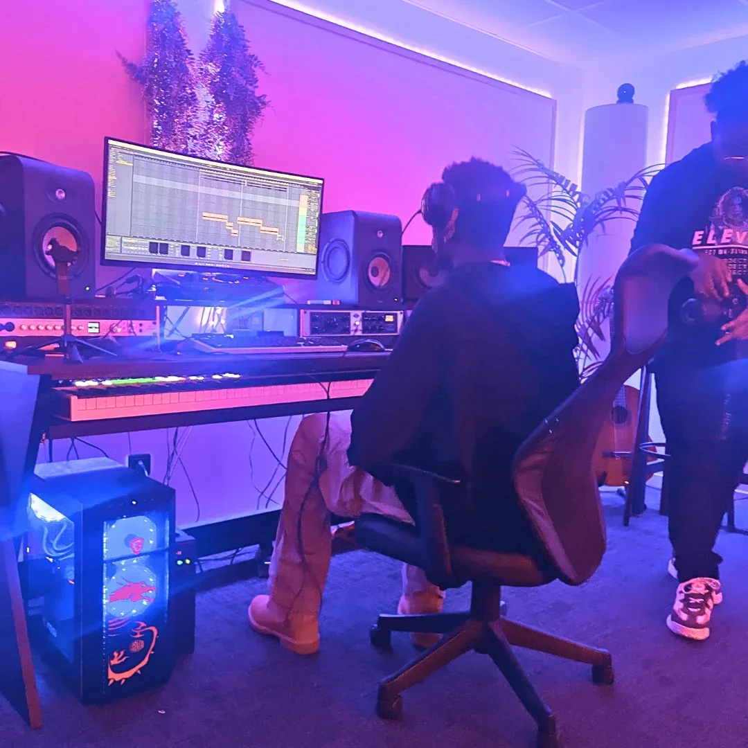 Session de production au Chalet Studio